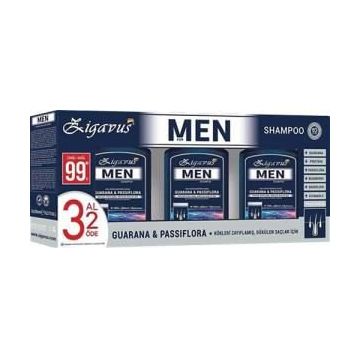 Zigavus 3x300 ml Men Saç Dökülmesi Şampuanı