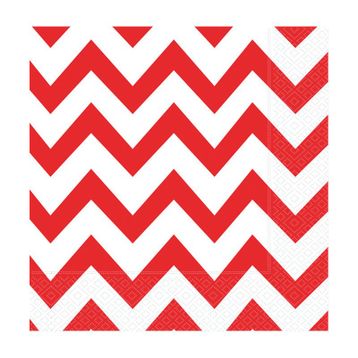 Zigzag Kırmızı Kağıt Peçete