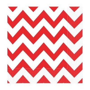 Zigzag Kırmızı Kağıt Peçete