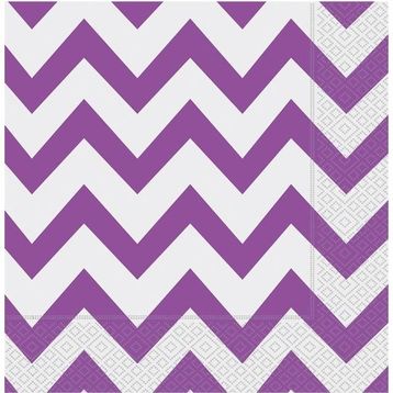 Zigzag Lila Kağıt Peçete