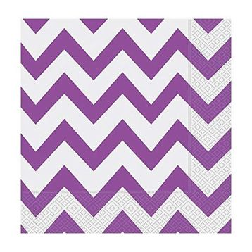 Zigzag Lila Kağıt Peçete