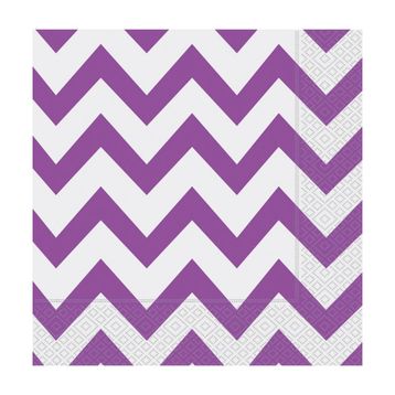Zigzag Lila Kağıt Peçete