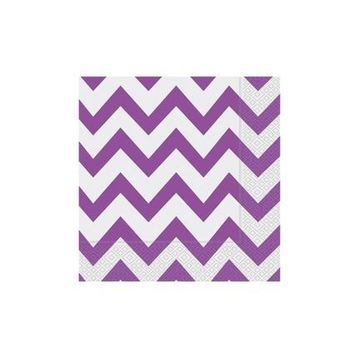 Zigzag Lila Kağıt Peçete
