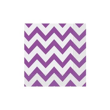 Zigzag Lila Kağıt Peçete