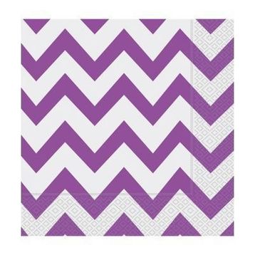 Zigzag Lila Kağıt Peçete