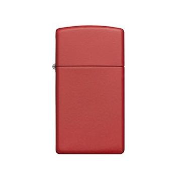 Zippo 1633-045526 Slim Red Matte Çakmak
