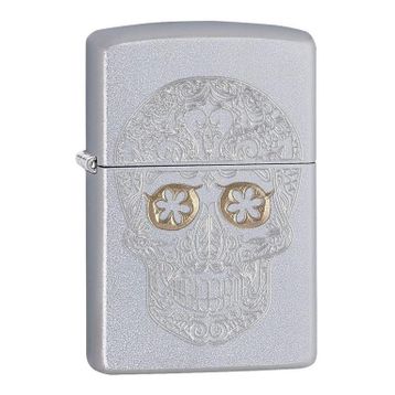 Zippo 205 Etched Skull Çakmak