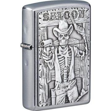 Zippo 207 Saloon Skull Emblem Çakmak