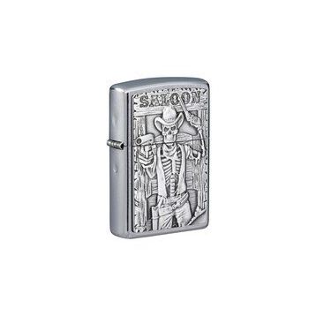 Zippo 207 Saloon Skull Emblem Çakmak
