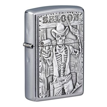 Zippo 207 Saloon Skull Emblem Çakmak