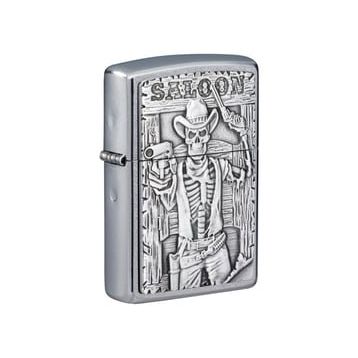 Zippo 207 Saloon Skull Emblem Çakmak