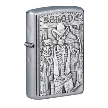 Zippo 207 Saloon Skull Emblem Çakmak