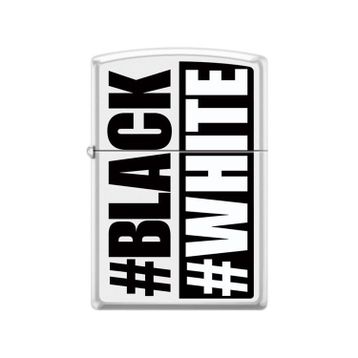 Zippo 214-055400 Black White Çakmak