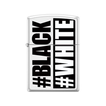 Zippo 214-055400 Black White Çakmak