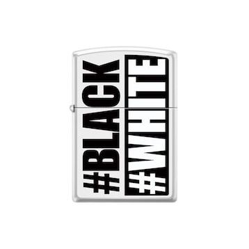 Zippo 214-055400 Black White Çakmak