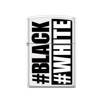 Zippo 214-055400 Black White Çakmak
