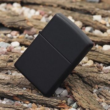 Zippo 218 Regular Black Matte Çakmak