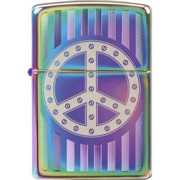 Zippo 29435-000004 Rivet Peace Sign Çakmak