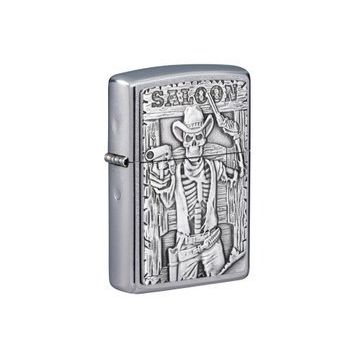 Zippo 49298-083535 Saloon Skull Emblem Design Çakmak