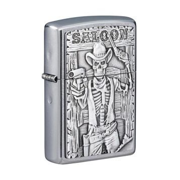 Zippo 49298-083535 Saloon Skull Emblem Design Çakmak