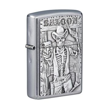 Zippo 49298-083535 Saloon Skull Emblem Design Çakmak