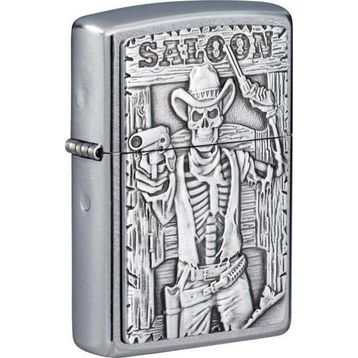 Zippo 49298-083535 Saloon Skull Emblem Design Çakmak