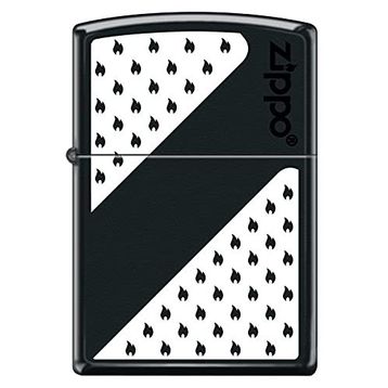 Zippo Black And White Design Çakmak