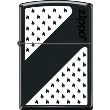 Zippo Black And White Design Çakmak