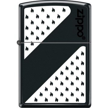 Zippo Black And White Design Çakmak