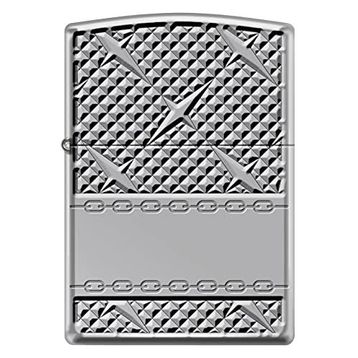 Zippo Diamond Plate Chain Design Çakmak
