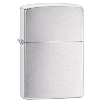 Zippo Reg Brush Finish Chrome Çakmak