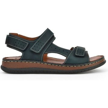 Ziya 1511045ZS6 Yeşil Erkek Hakiki Deri Sandalet