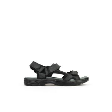 Ziya 1511052Z5340 Siyah Erkek Hakiki Deri Konfor Sandalet