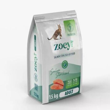 Zoey Somonlu Kısırlaştırılmış 15 kg Yetişkin Kedi Maması