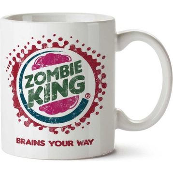 Zombie King Fast Food Baskılı Kupa