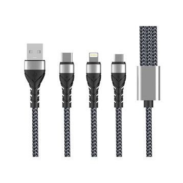Zore 1.2 m Bax 3 in 1 Usb Kablo
