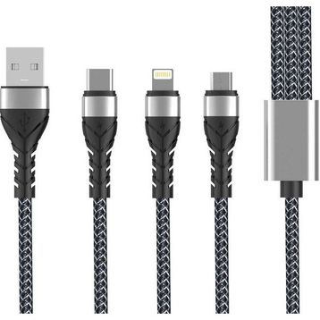 Zore 1.2 m Bax 3 in 1 Usb Kablo
