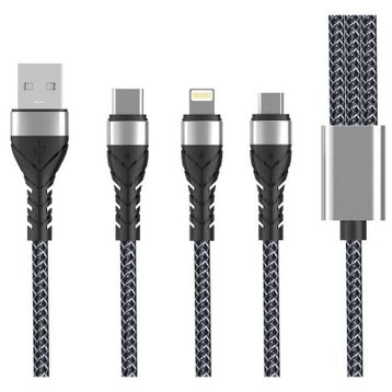 Zore 1.2 m Bax 3 in 1 Usb Kablo