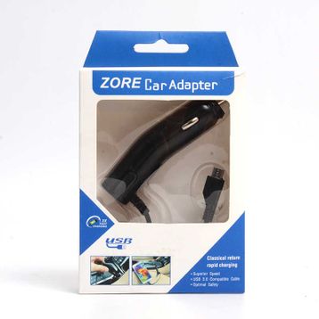 Zore 800 mAh Siyah Kablolu Araç Şarj Aleti