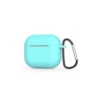 Zore Apple Airpods 3. Nesil Mavi Açık Uyumlu Standart Silikon Kılıf
