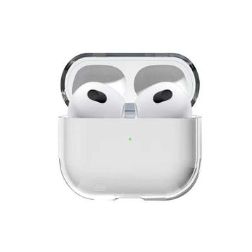 Zore Apple Airpods 3. Nesil Şeffaf Sert Kristal Airbag 14 Kılıf