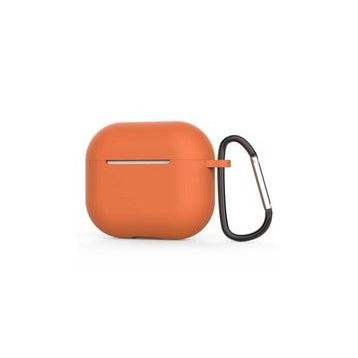 Zore Apple Airpods 3. Nesil Turuncu Uyumlu Standart Silikon Kılıf