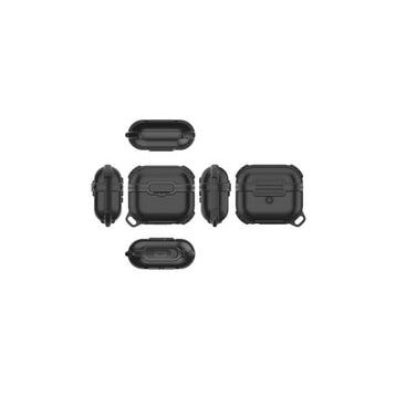 Zore Apple Airpods 3. Nesil Uyumlu Airbag 16 Silikon Siyah 1-1 Su Geçirmez Kılıf