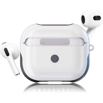 Zore Apple Airpods 3. Nesil Uyumlu Beyaz Shockproof Silikon Kılıf