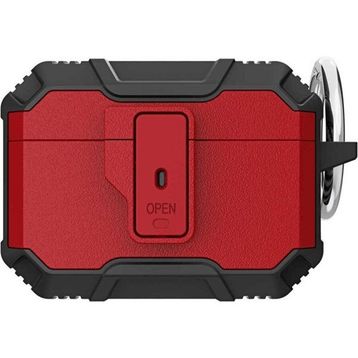 Zore Apple Airpods Pro Uyumlu Airbag Siyah Kırmızı 27 Silikon Kılıf