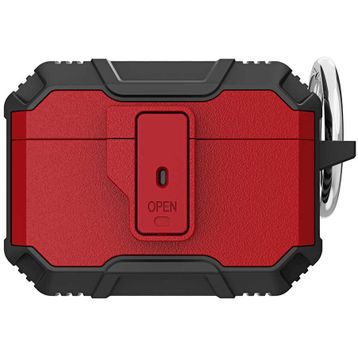 Zore Apple Airpods Pro Uyumlu Airbag Siyah Kırmızı 27 Silikon Kılıf