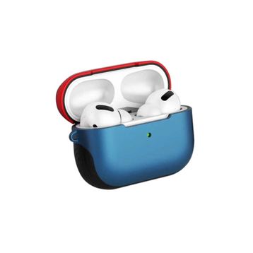 Zore Apple Airpods Pro Uyumlu Shockproof Silikon Kırmızı Mavi Kılıf