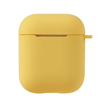 Zore Apple Airpods Uyumlu Airbag 11 Silikon Sarı Kılıf