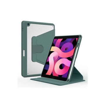 Zore Apple iPad 10.2 2021 9.Nesil Koyu Yeşil Uyumlu Kılıf Nayn Dönebilen Standlı Kılıf