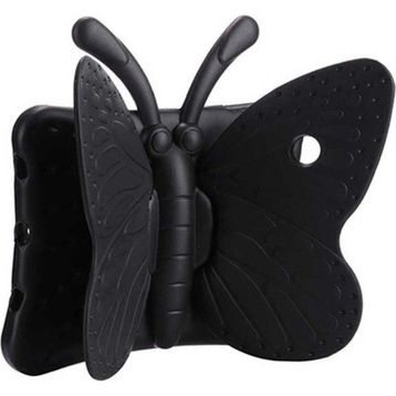 Zore Apple iPad 10.2 8. Nesil Uyumlu Butterfly Siyah Standlı Tablet Kılıf